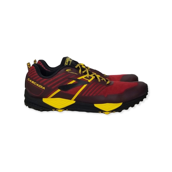 Brooks Shoes | Brooks Cascadia 13 Mens Trail Running Shoes Sneakers Size 15 | Color: Red/Yellow | Size: 15 | Labelsandluxury's Closet